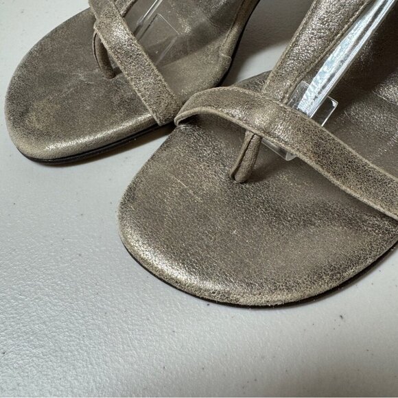 Vintage Donald J Pliner Slingback Y2K 90s Women's Open Toe Heels Size 7 - Picture 7 of 16